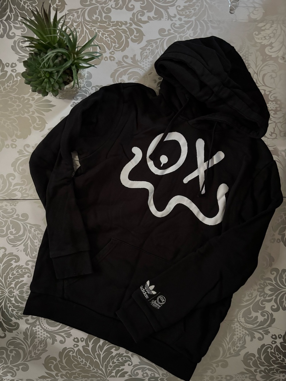 Adidas Andre Saraiva Black Graphic Hooded Sweatshirt